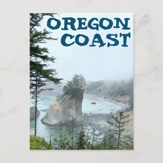Oregon Coast Boardman Foggy Schilderachtig overzic Briefkaart (Voorkant)