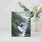 Oregon Coast Briefkaart (Staand voorkant)