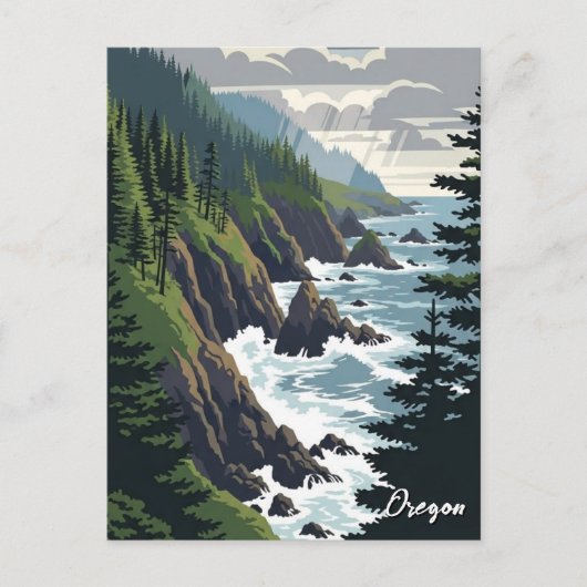 Oregon Coast Briefkaart (Voorkant)
