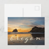 Oregon Coast Cape Kiwanda Sunset Souvenir Briefkaart (Voorkant / Achterkant)
