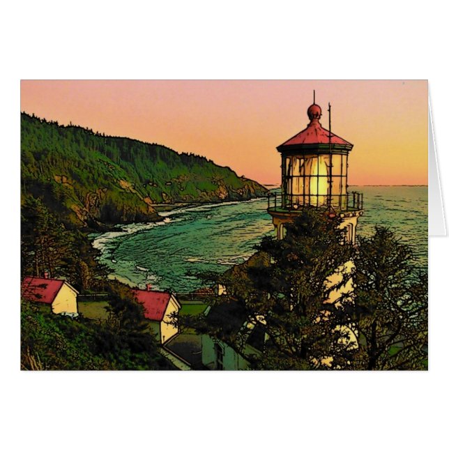 Oregon Coast Card (Voorkant Horizontaal)