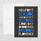 Oregon Coast Cities Briefkaart (Voorkant / Achterkant)