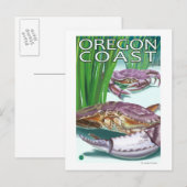 Oregon Coast Crab Briefkaart (Voorkant / Achterkant)