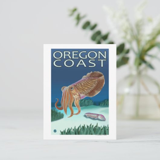 Oregon Coast Cutlefish Briefkaart (Staand voorkant)