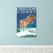 Oregon Coast Cutlefish Canvas Afdruk (Insitu (Houten vloer))