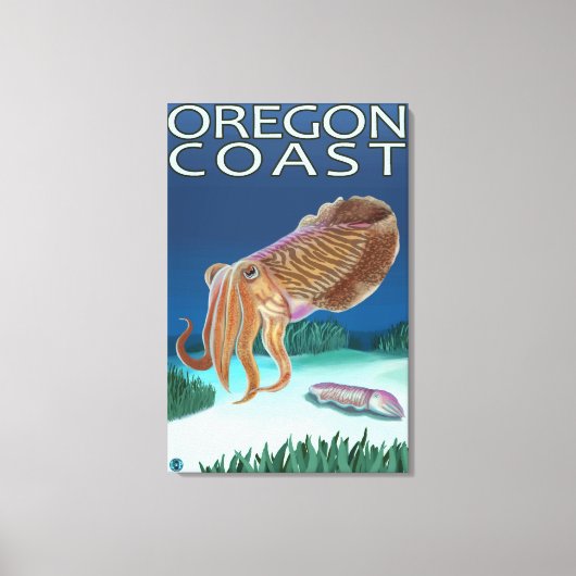 Oregon Coast Cutlefish Canvas Afdruk (Voorkant)