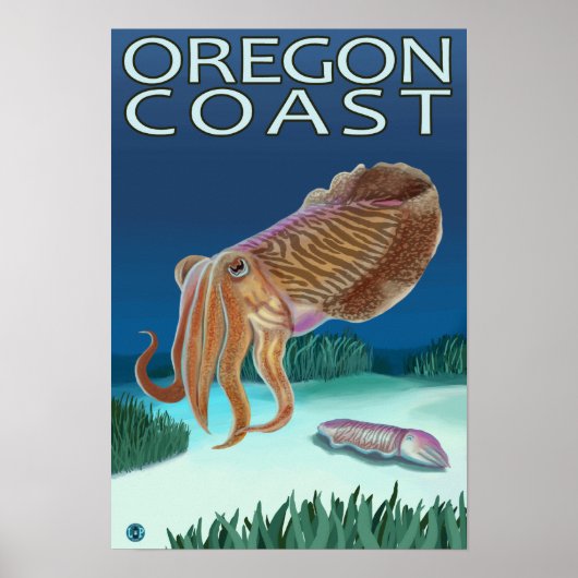 Oregon Coast Cutlefish Poster (Voorkant)