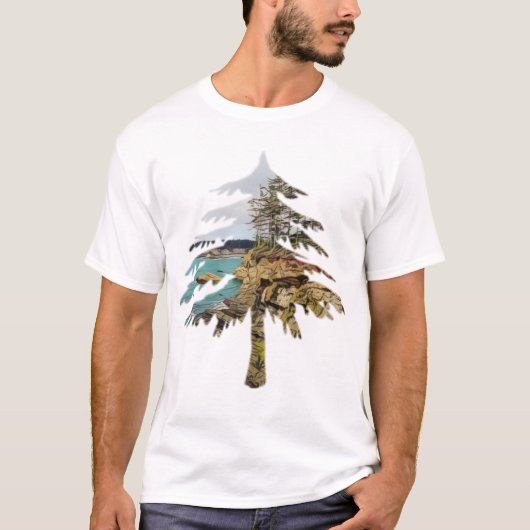 Oregon Coast Cutout T-shirt (Voorkant)