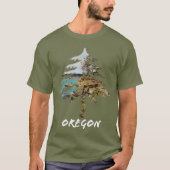 Oregon Coast Dark T-shirt (Voorkant)