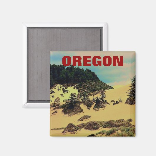 Oregon Coast (duinen) Magnet (Voorkant / Achterkant)