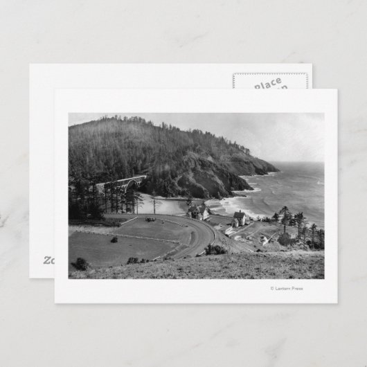 Oregon Coast Highway in Heceta Head Briefkaart (Voorkant / Achterkant)