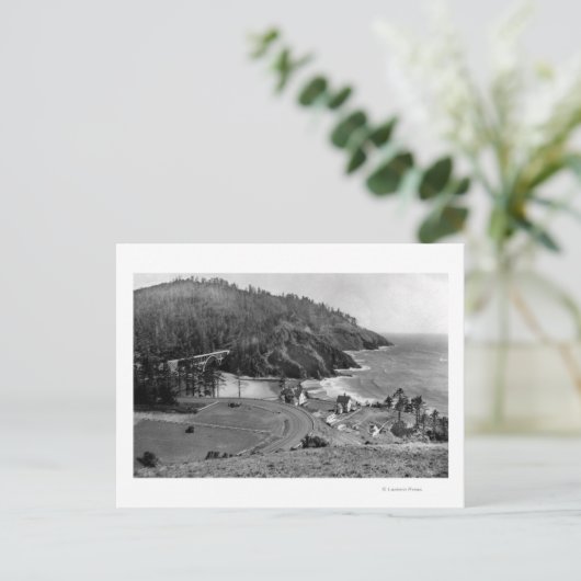 Oregon Coast Highway in Heceta Head Briefkaart (Staand voorkant)