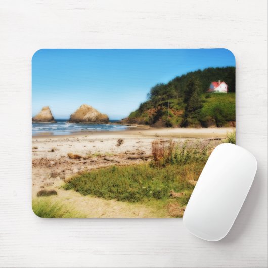 Oregon Coast House Mousepad Muismat (Met muis)