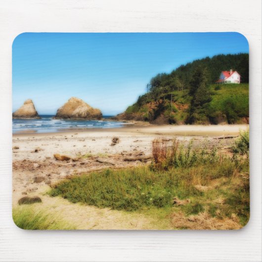Oregon Coast House Mousepad Muismat (Voorkant)