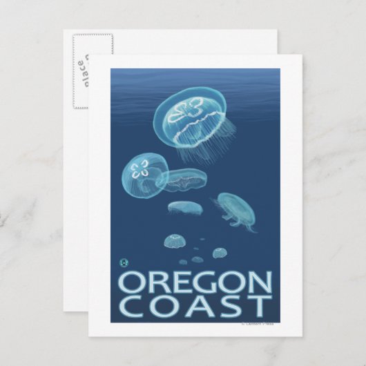 Oregon Coast Jellyfish Briefkaart (Voorkant / Achterkant)
