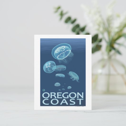 Oregon Coast Jellyfish Briefkaart (Staand voorkant)