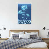Oregon Coast Jellyfish Canvas Afdruk (Insitu (Slaapkamer))