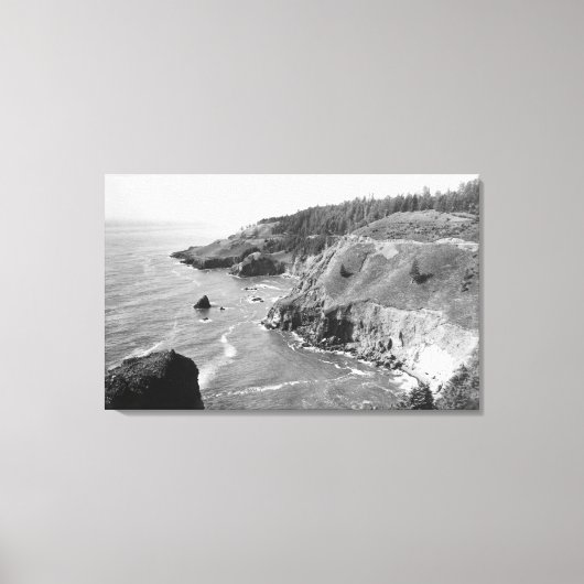 Oregon Coast North van Kaap Fowlwethe Canvas Afdruk (Voorkant)