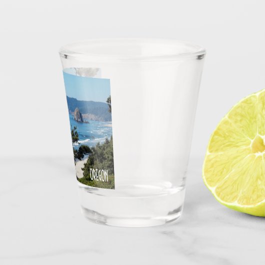 Oregon Coast Schilderachtig Zeegezicht Shot Glas (Rechts)