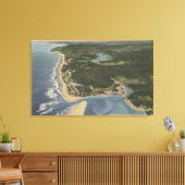 Oregon Coast - Siletz Bay, Taft, Nelscott Canvas Afdruk (Insitu (Woonkamer))
