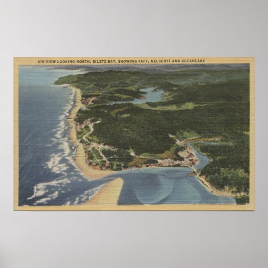 Oregon Coast - Siletz Bay, Taft, Nelscott Poster (Voorkant)