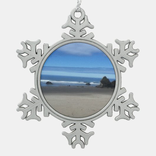 Oregon Coast Snowflake Ornament (Voorkant)