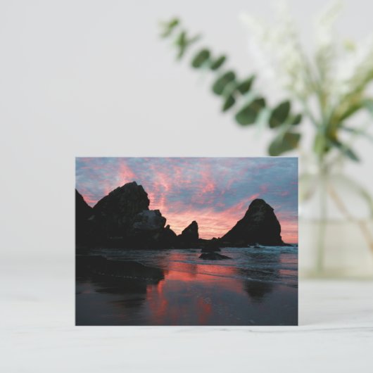 Oregon Coast Sunrise Harris Beach Briefkaart (Staand voorkant)