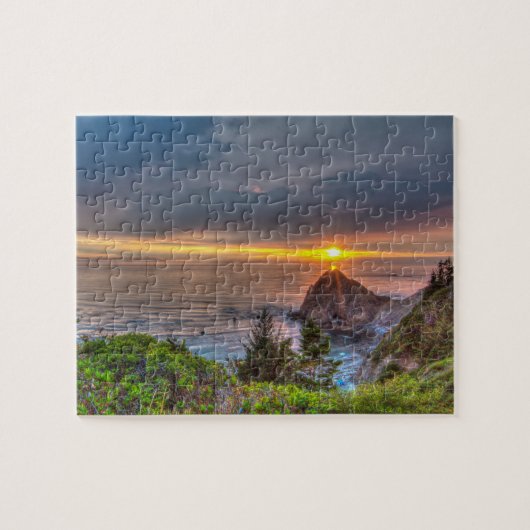 Oregon Coast Sunset Legpuzzel (Horizontaal)