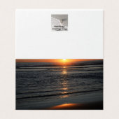 Oregon Coast Sunset Photo Folded Kaart (Buitenkant ongevouwen)
