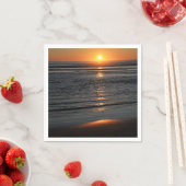 Oregon Coast Sunset Photo Napkin Servet (Insitu)
