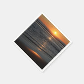 Oregon Coast Sunset Photo Napkin Servet (Hoek)