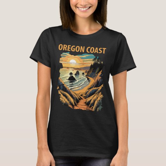 Oregon Coast T-shirt (Voorkant)