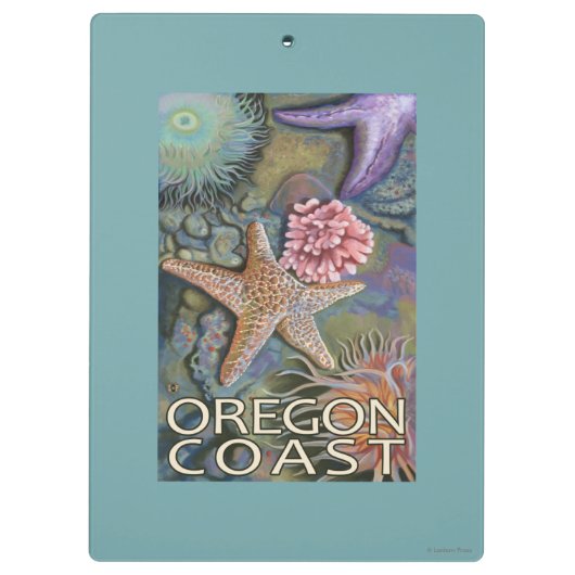 Oregon Coast Tidepool Klembord (Achterkant)