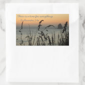 Oregon Coast Time voor alles Rechthoekige Sticker (Tas)