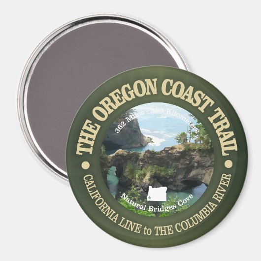Oregon Coast Trail Magneet (Voorkant / Achterkant)