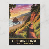Oregon Coast Trail, Oregon, Reizen Briefkaart (Voorkant)