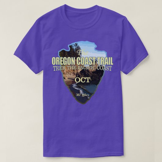 Oregon Coast Trail pijlpunt T-shirt (Design voorkant)