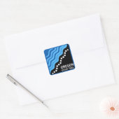 Oregon Coast Trail Vierkante Sticker (Envelop)