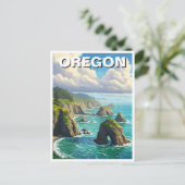 Oregon Coast Travel Briefkaart (Staand voorkant)