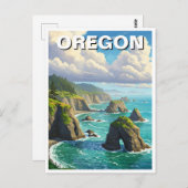 Oregon Coast Travel Briefkaart (Voorkant / Achterkant)
