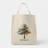 Oregon Coast Tree Tote Bag (Achterkant)