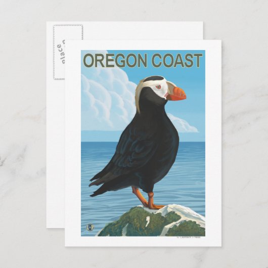 Oregon Coast Tufted Puffin Briefkaart (Voorkant / Achterkant)