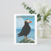Oregon Coast Tufted Puffin Briefkaart (Staand voorkant)