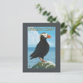 Oregon Coast Tufted Puffin Briefkaart (Staand voorkant)