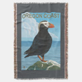 Oregon Coast Tufted Puffin Deken (Voorkant Verticaal)