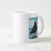 Oregon Coast Tufted Puffin Grote Koffiekop (Voorkant rechts)