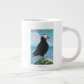 Oregon Coast Tufted Puffin Grote Koffiekop (Rechts)