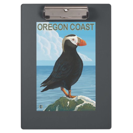 Oregon Coast Tufted Puffin Klembord (Voorkant)