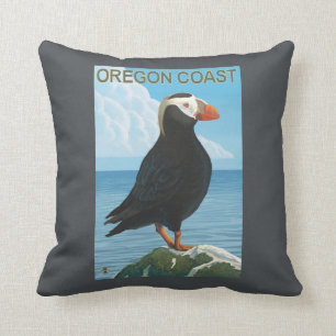 Oregon Coast Tufted Puffin Kussen