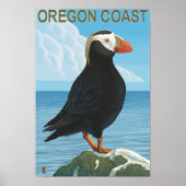 Oregon Coast Tufted Puffin Poster (Voorkant)
